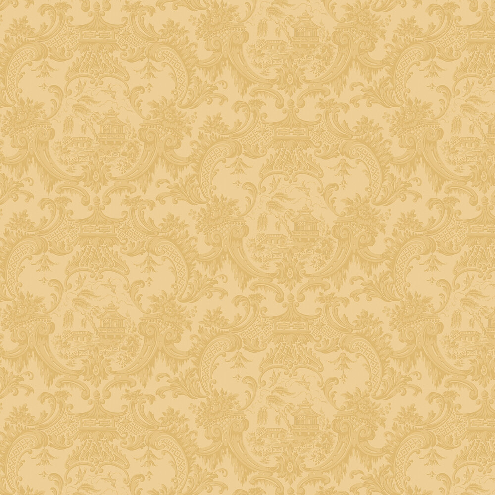 Chippendale China By Cole Son Yellow Wallpaper
