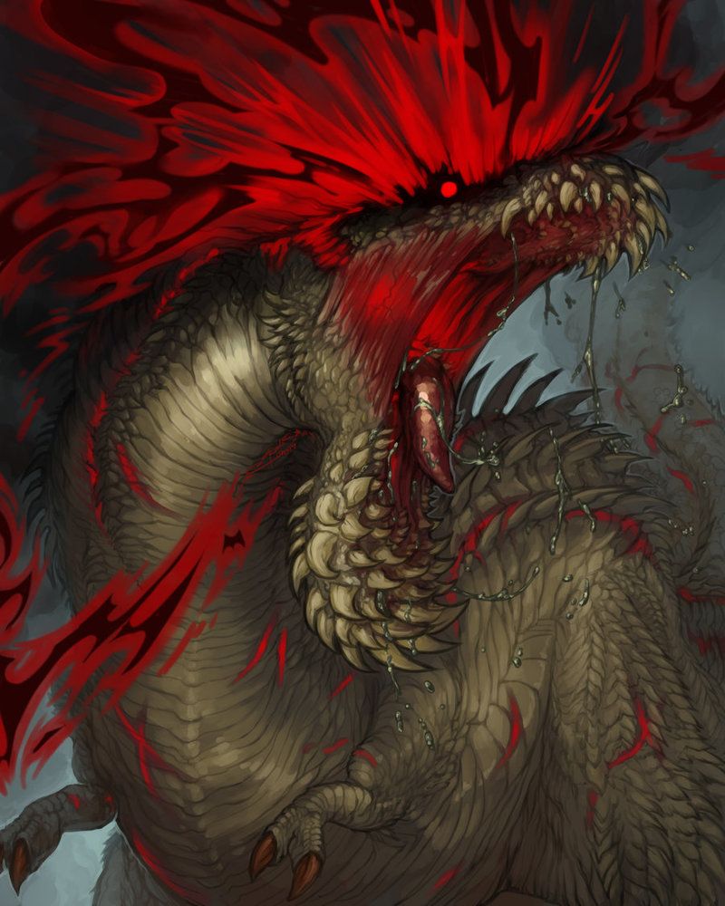 Savage Deviljho By Rookshock Monster Hunter Art