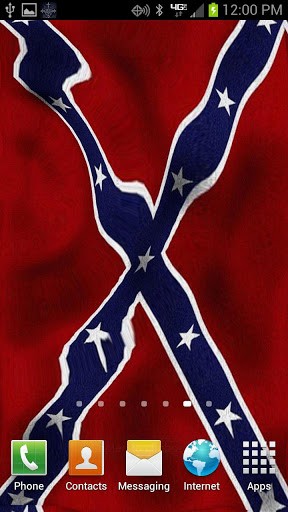 Rebel Flag Live Wallpaper also known as the Dixie Flag Redneck Flag 288x512
