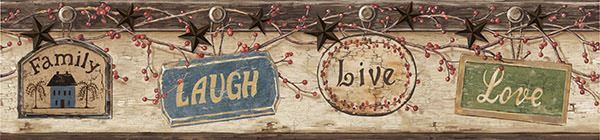Show Details For Kinsey Blue Live Laugh Love Border