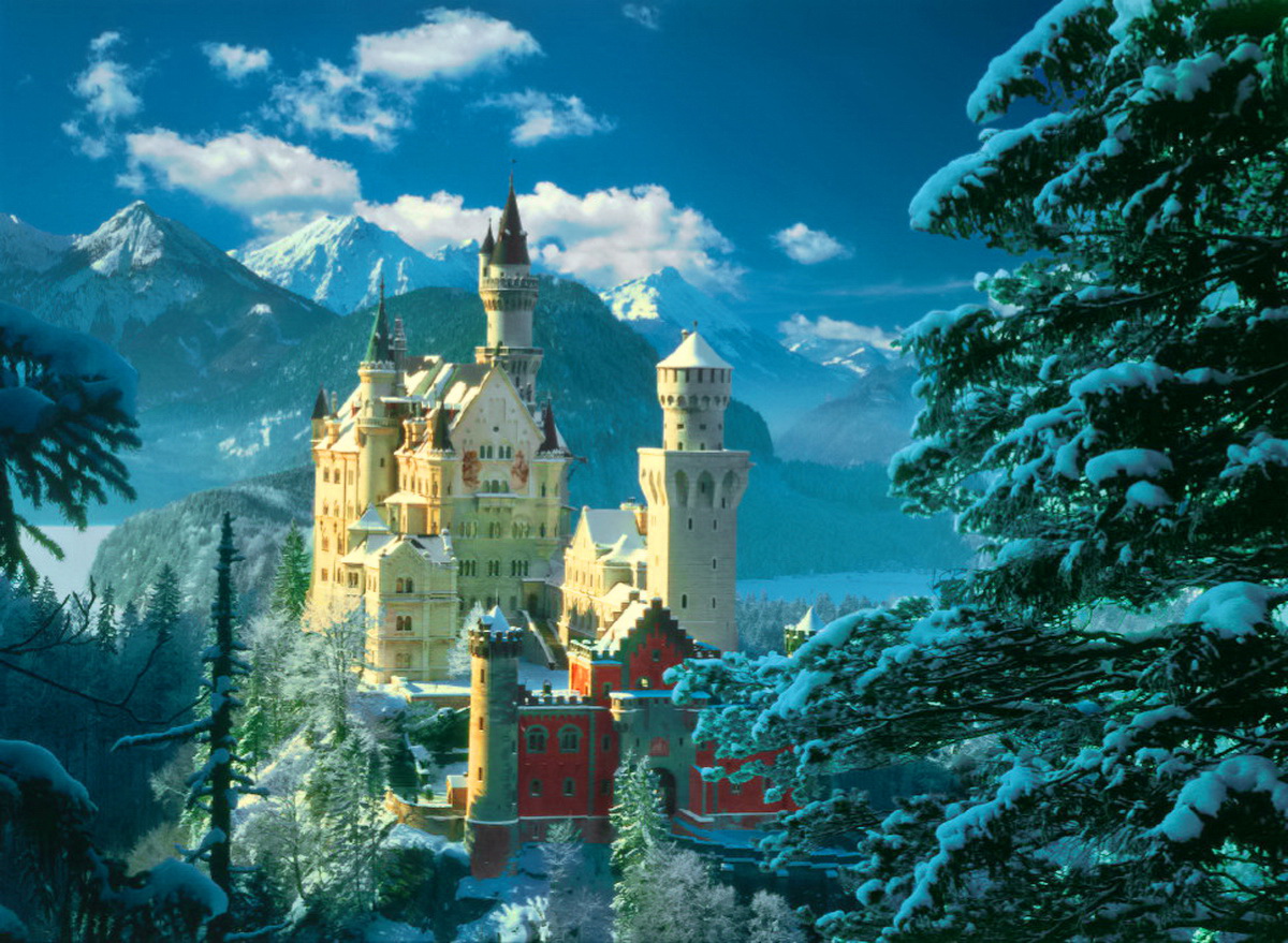 Winter Castle Wallpaper