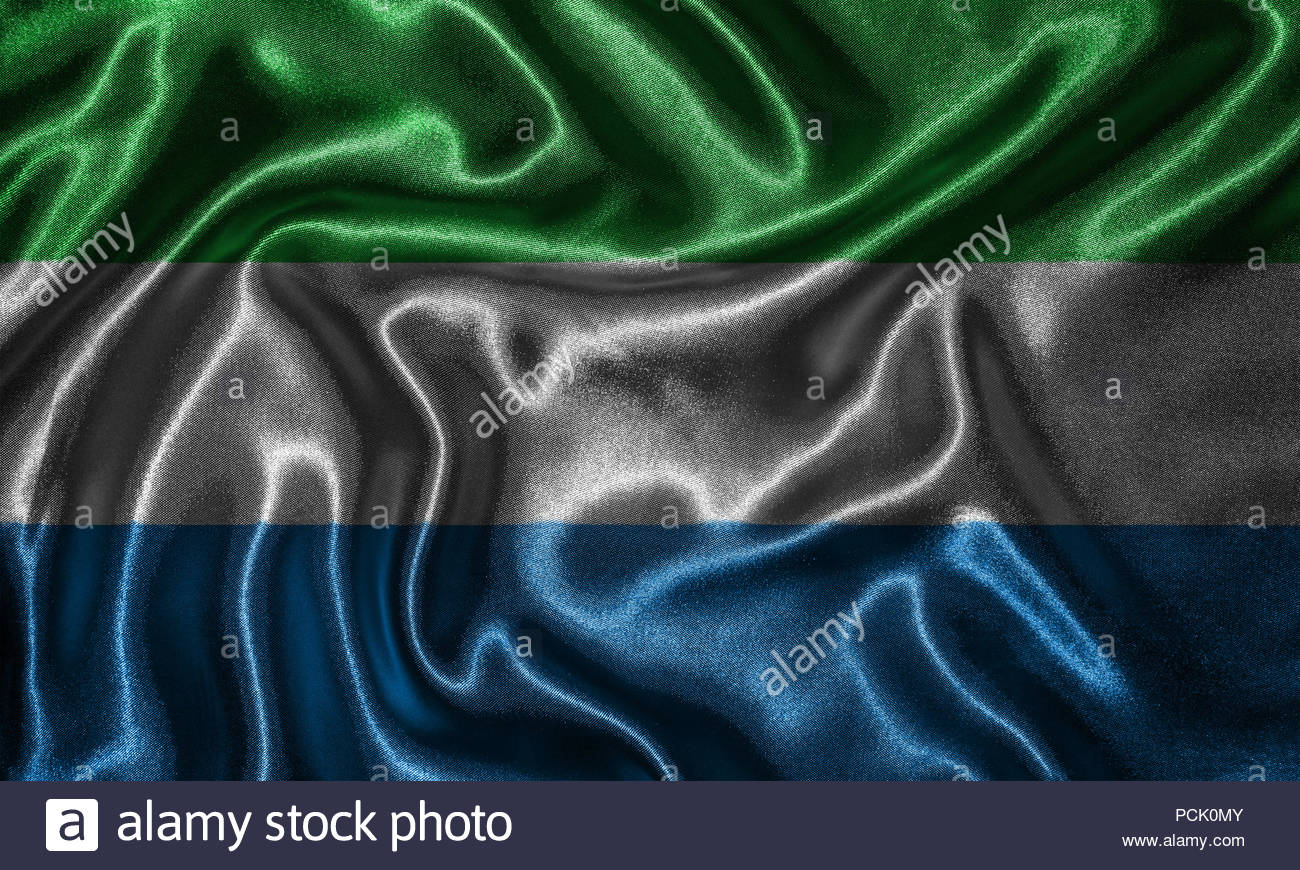 Sierra Leone Flag Fabric Of Country