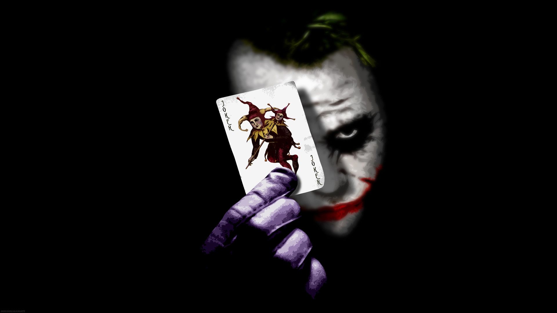 Joker Black Wallpaper