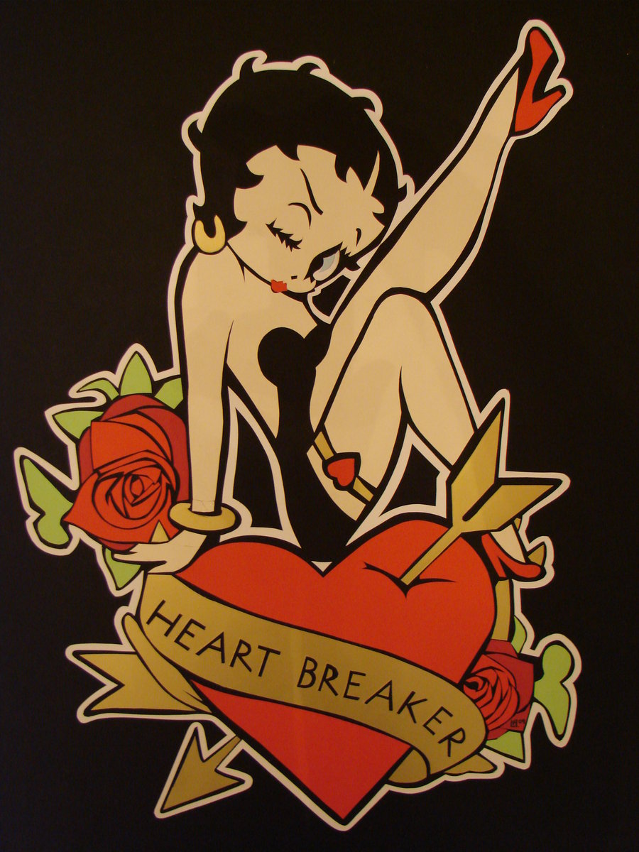 Black Betty Boop Wallpaper By Drawn2ink