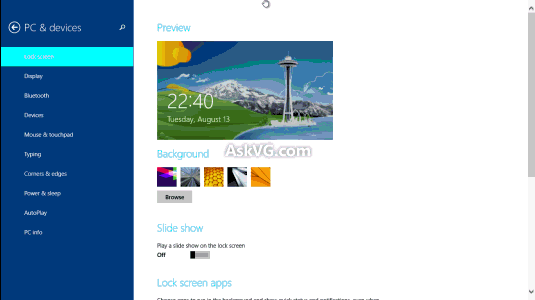 how to have a gif background windows 8