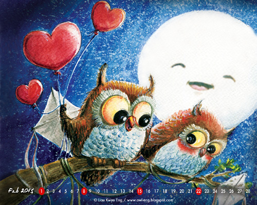 My Owl Barn February Desktop Wallpaper