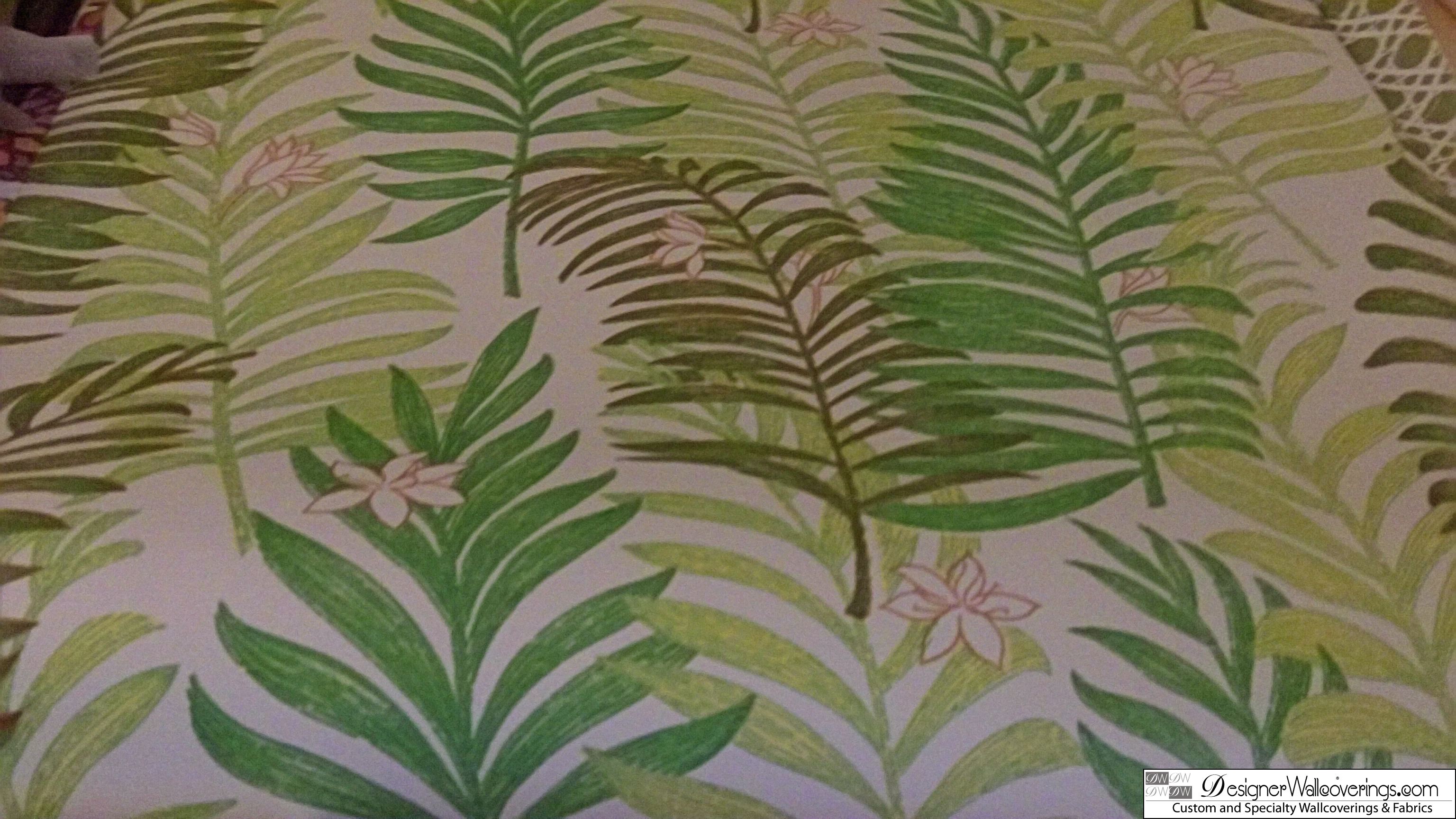 S Vintage Tropical Fern Wallpaper Dig Designer