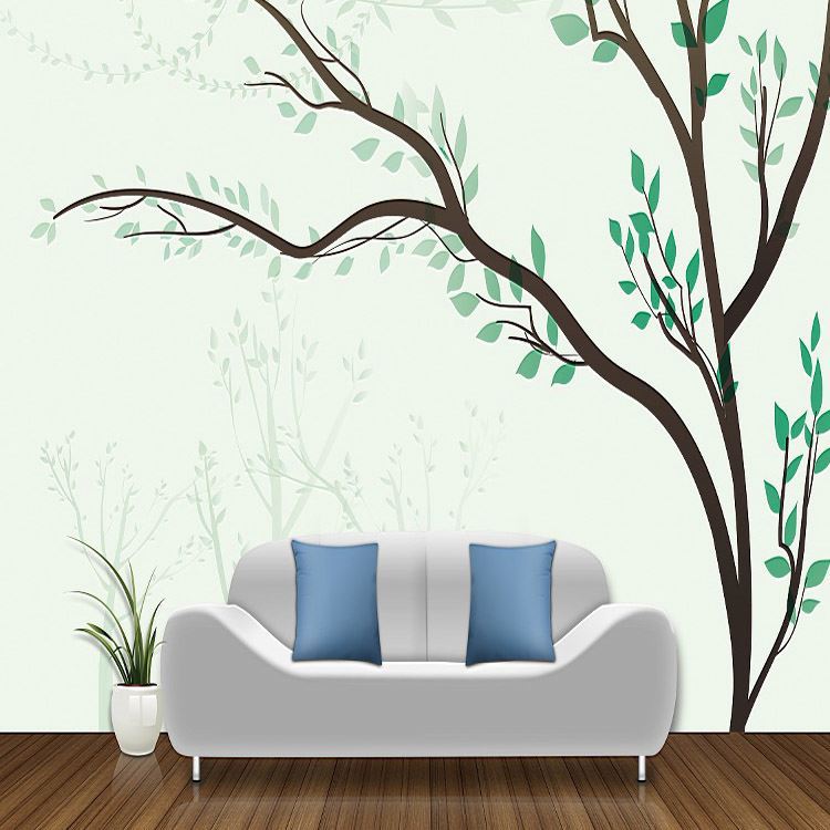 Simple and modern living room wallpaper borders