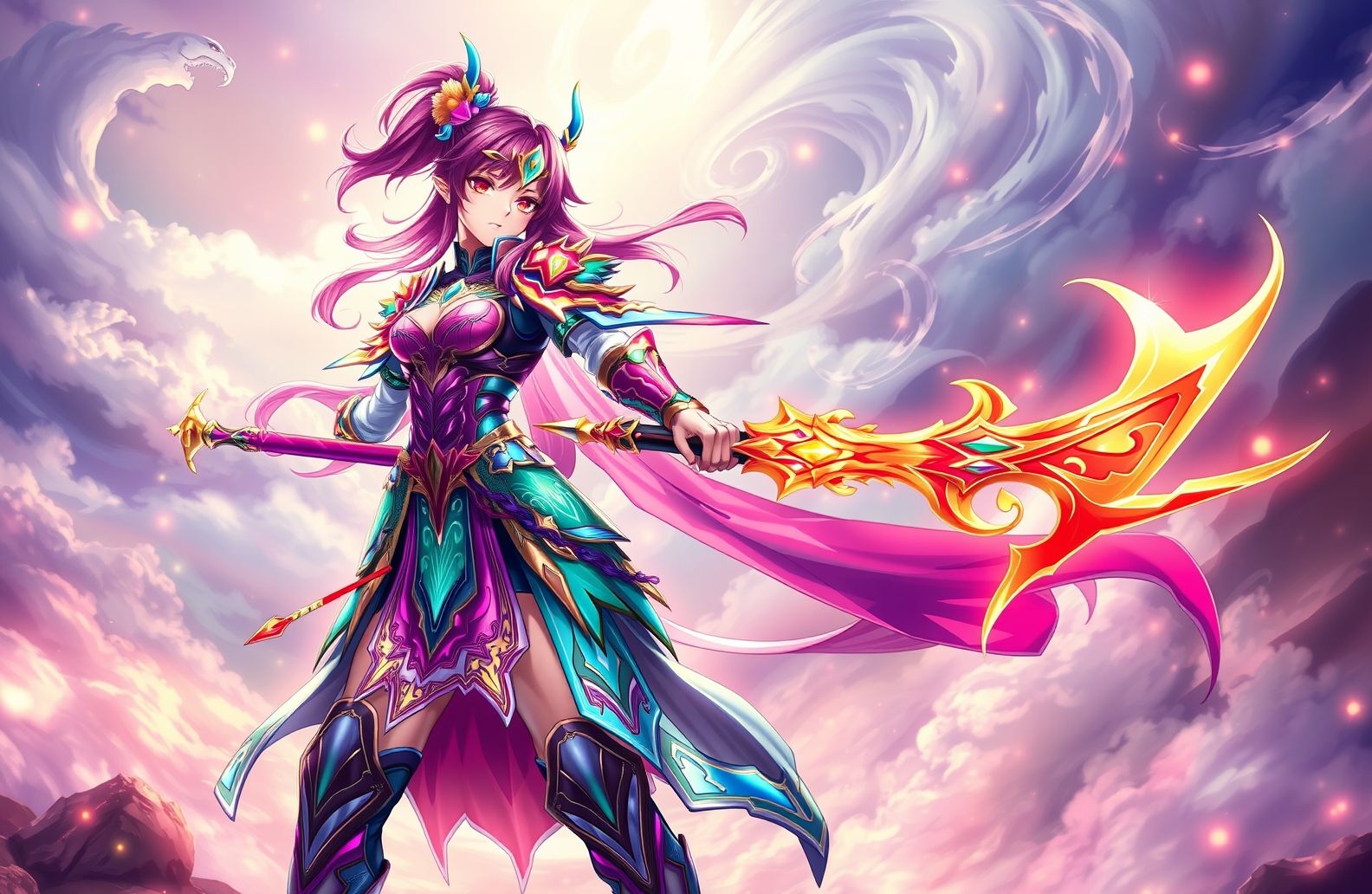 Anime Girl Warrior Wallpaper