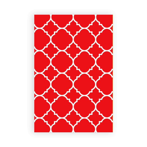 Red Chevron Wallpaper Quatrefoil iPhone Ipod