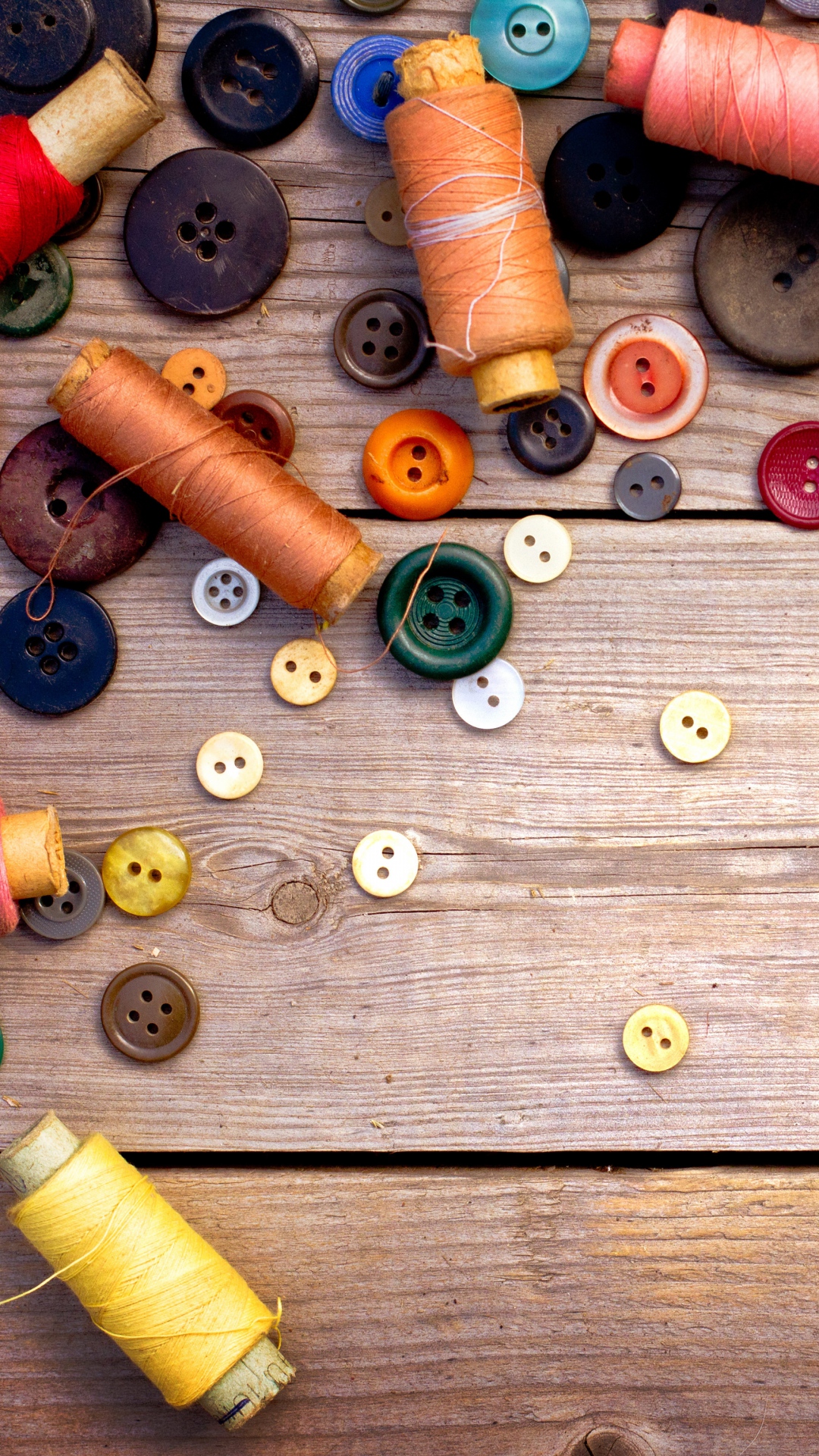 Wallpaper Thread Ussr Buttons Sewing Wood Background