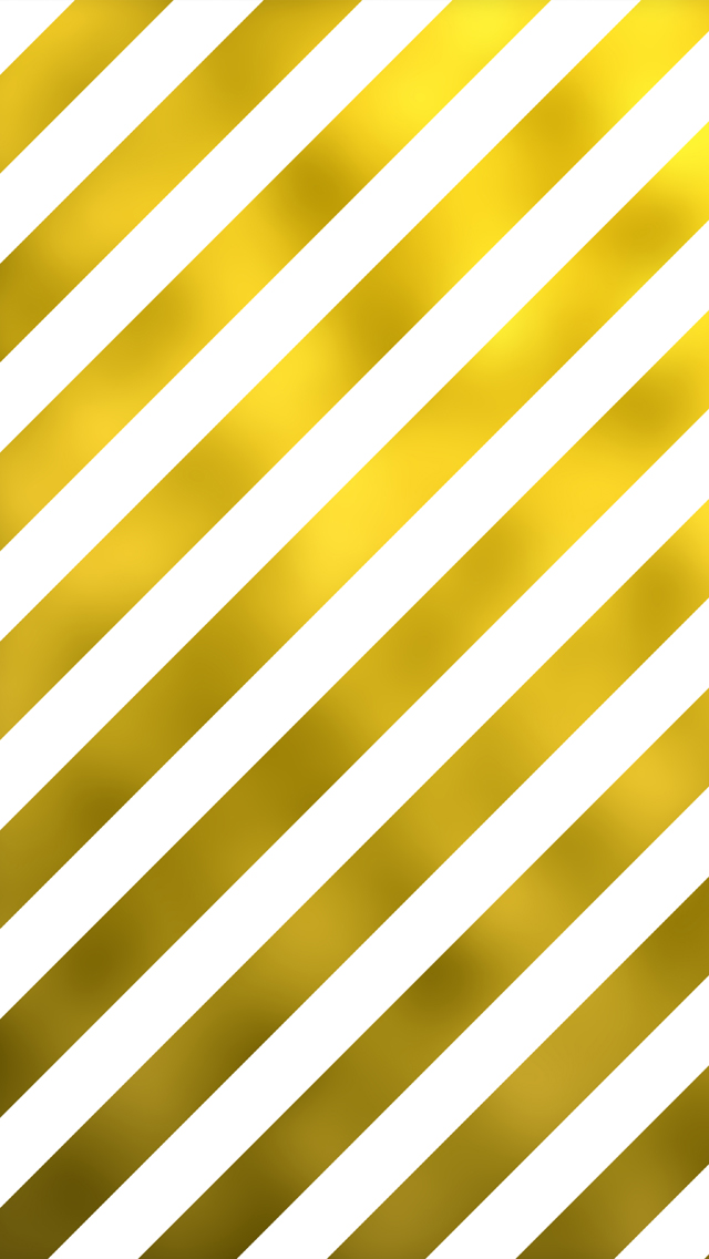 Gold Foil Metallic Diagonal Stripes On White Background Striped