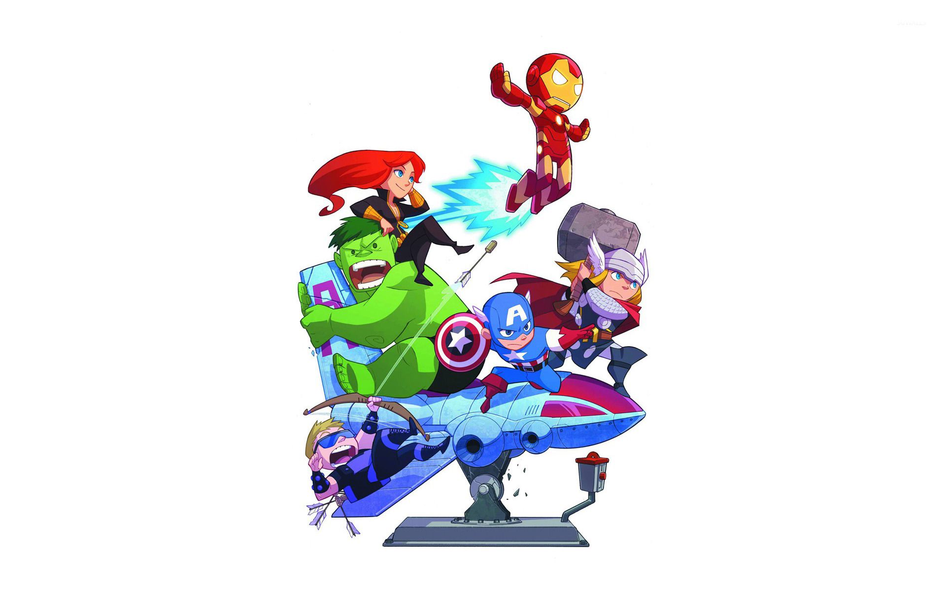 Avengers Cartoon Wallpaper Top