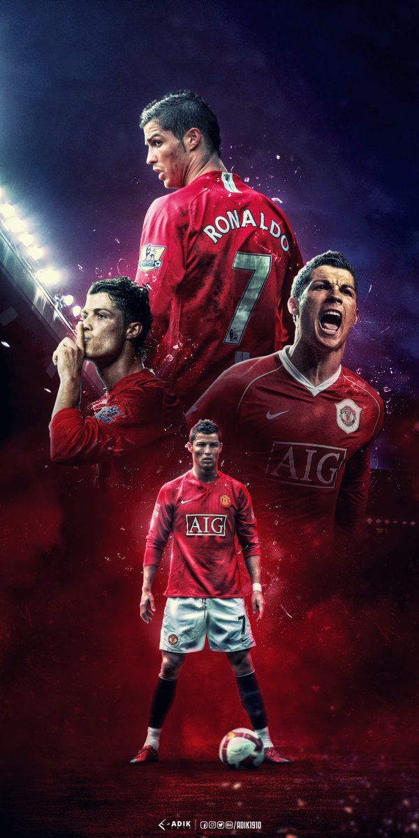 C Ronaldo Cr7 Manchester United Wallpaper Background