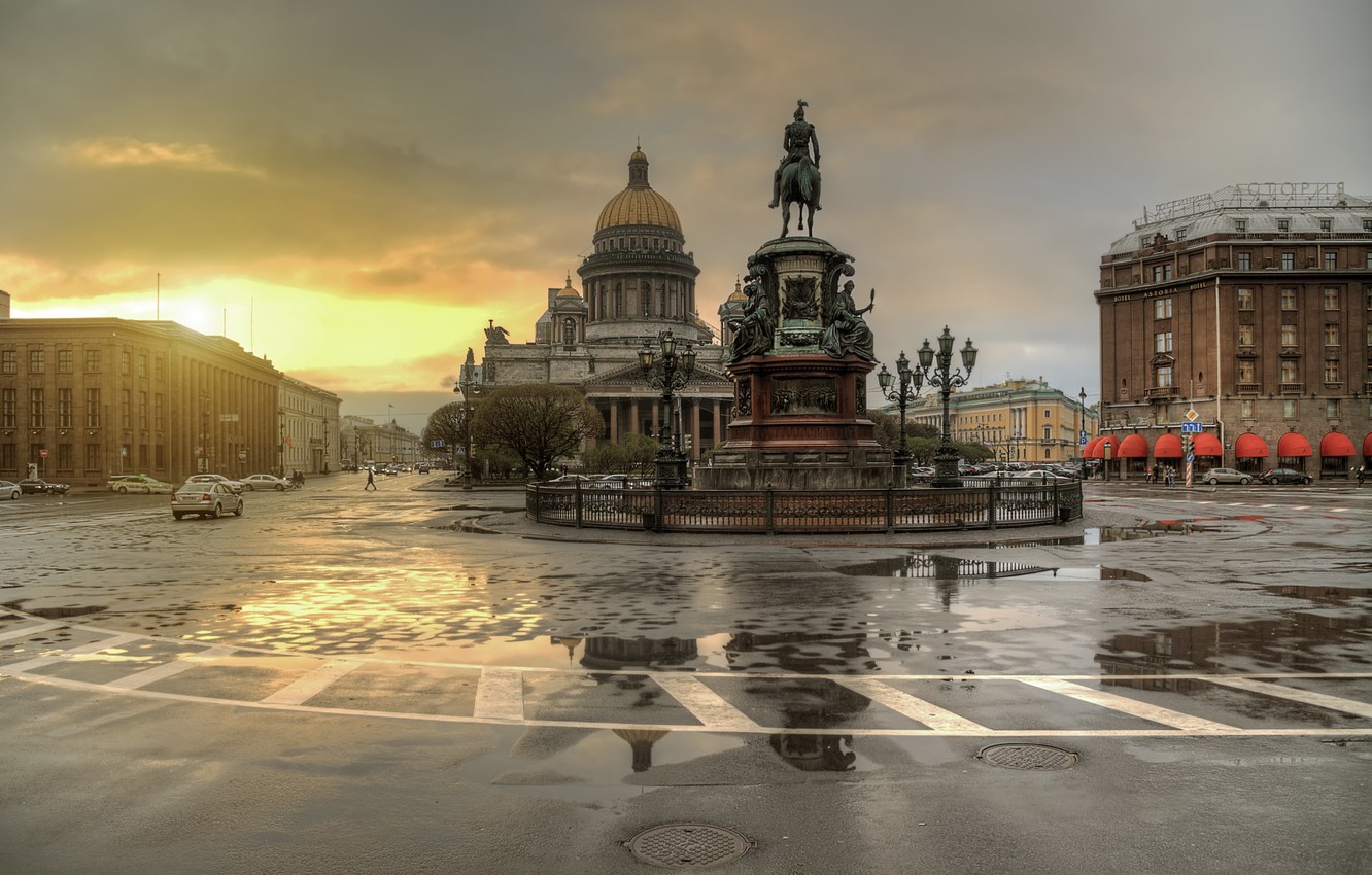 Wallpaper Sunset Saint Petersburg After The Rain Image For