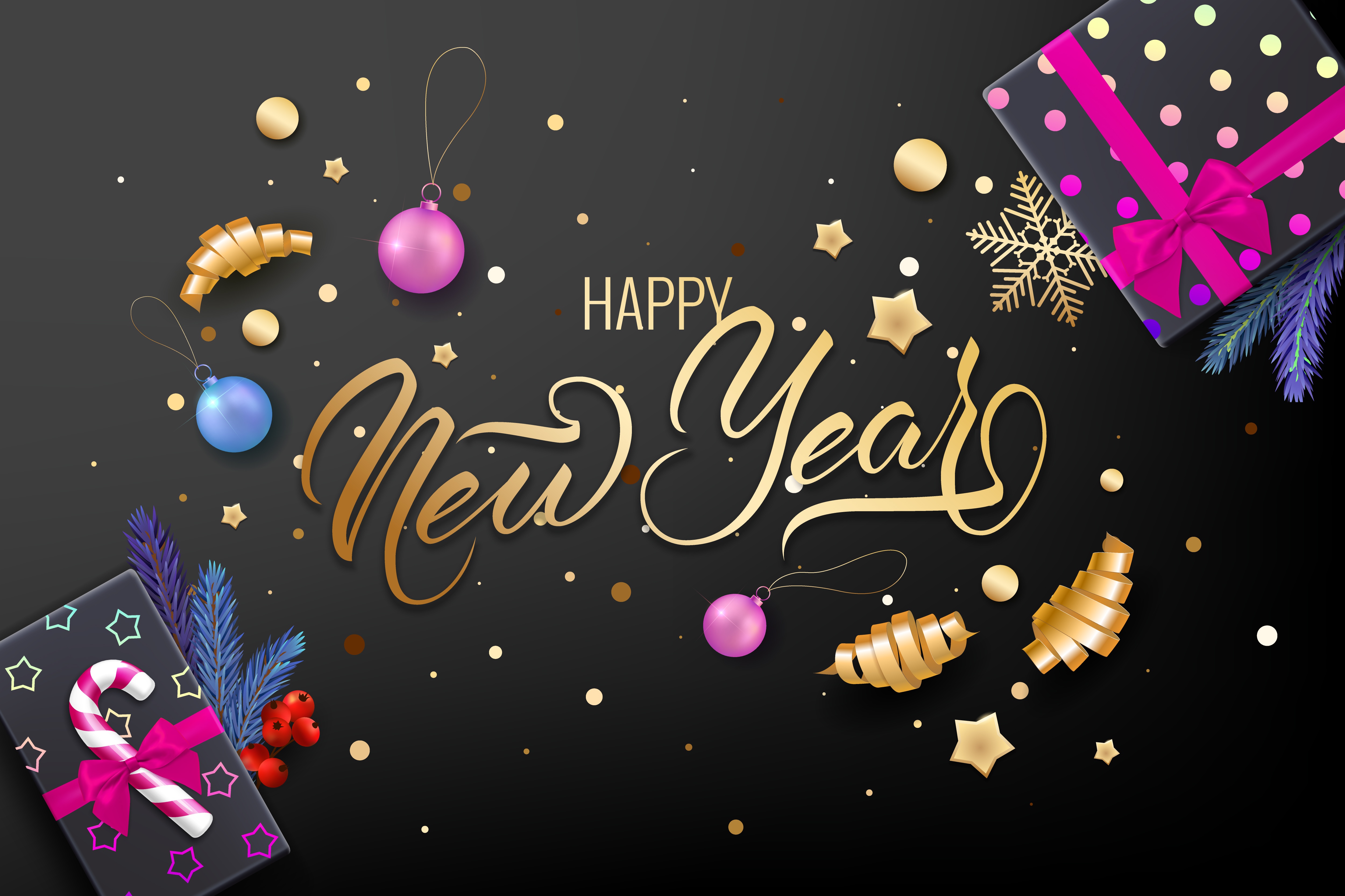 Gift Holiday New Year 4k Ultra HD Wallpaper