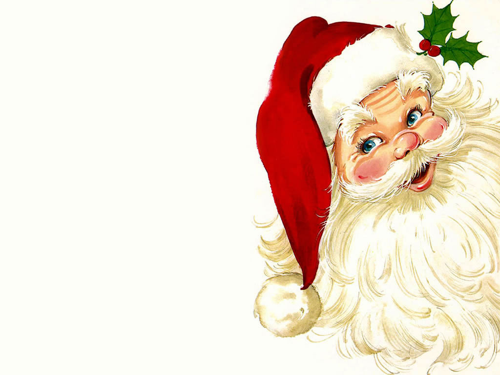 Merry Christmas Santa Claus HD Wallpaper For iPad Mobile