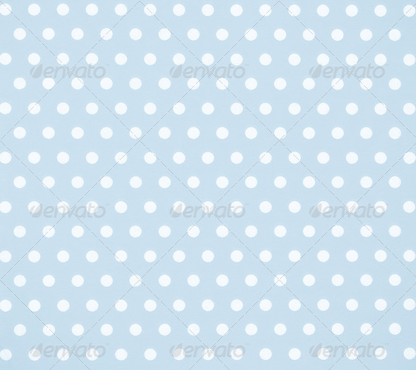 Soft Blue Color Polka Dot Background White Circles On Colored