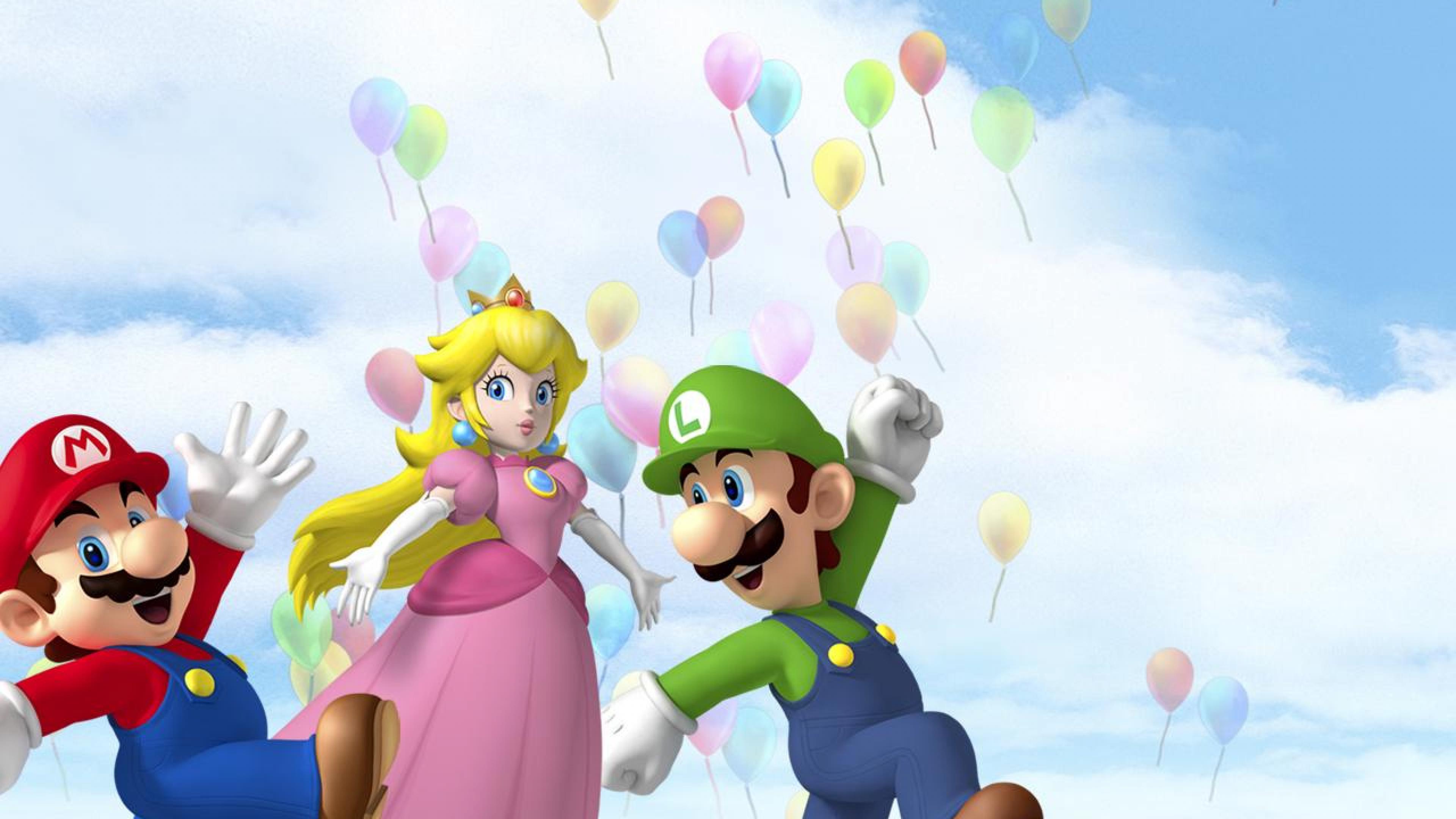 Princess Peach Luigi Mario Video Game Party HD