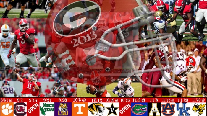 University Of Georgia Bulldogs Wallpaper Red HD Desktop
