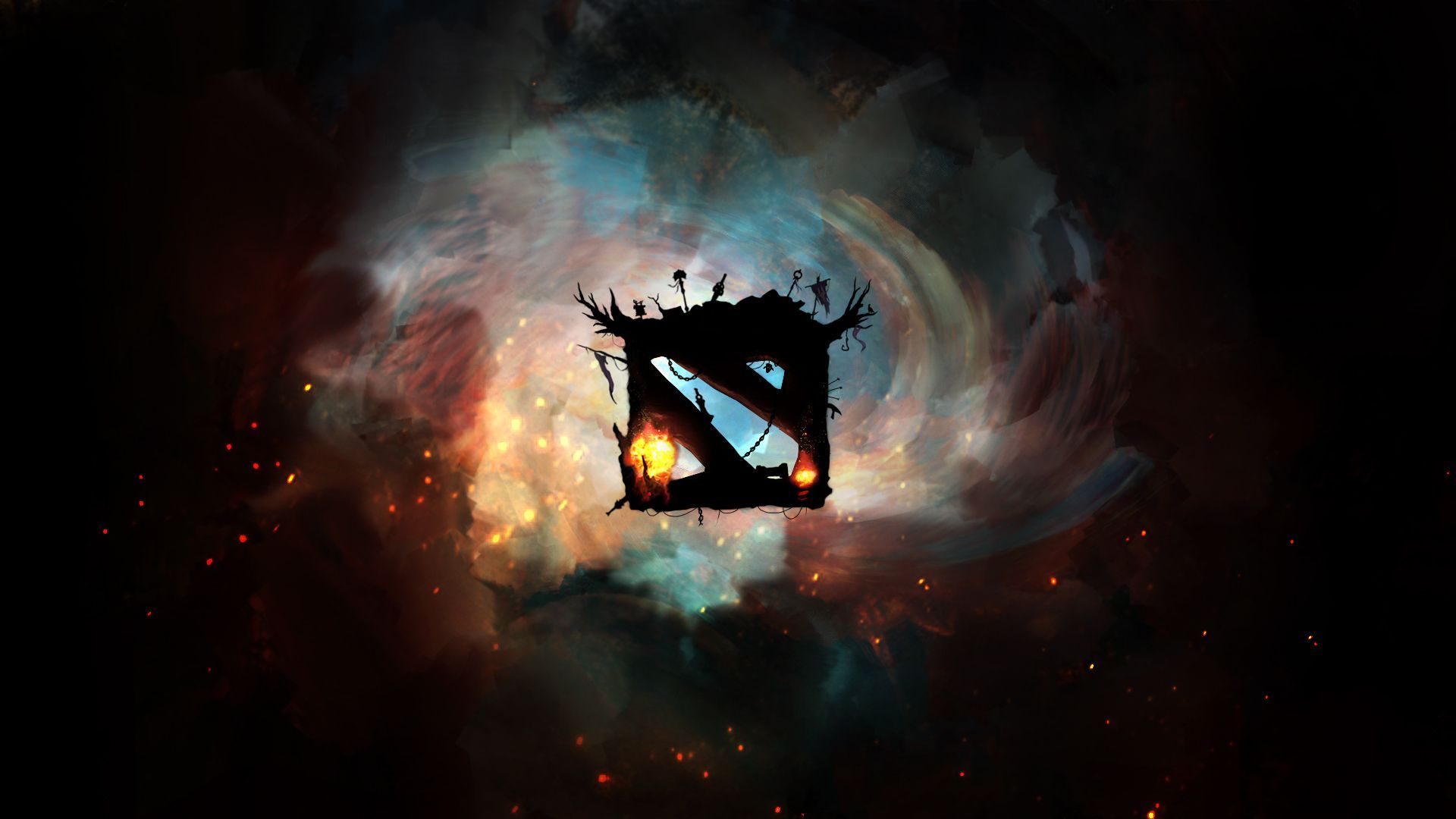 Dota Logo Wallpaper For iPhone