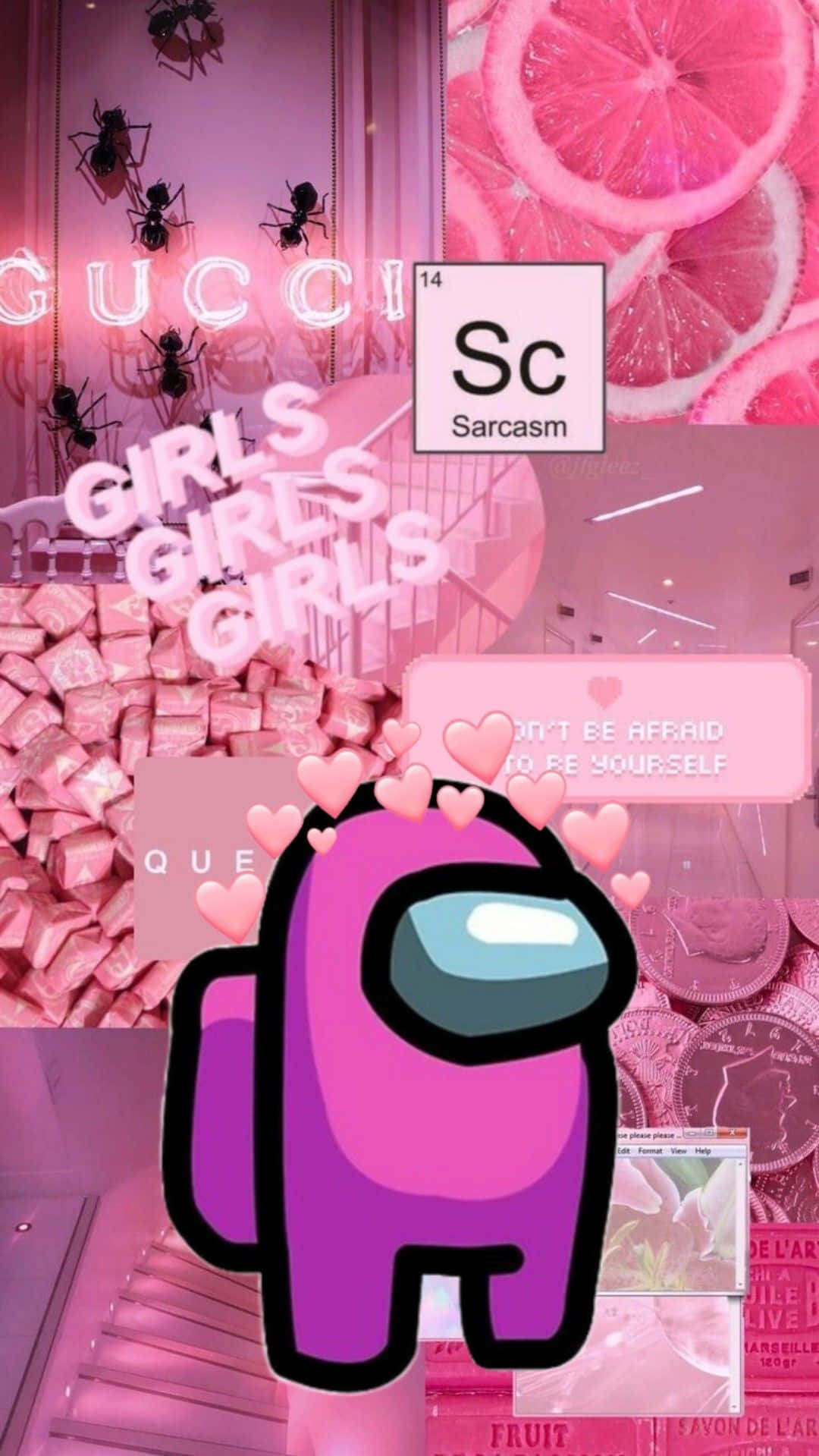 Cute Among Us Wallpaper