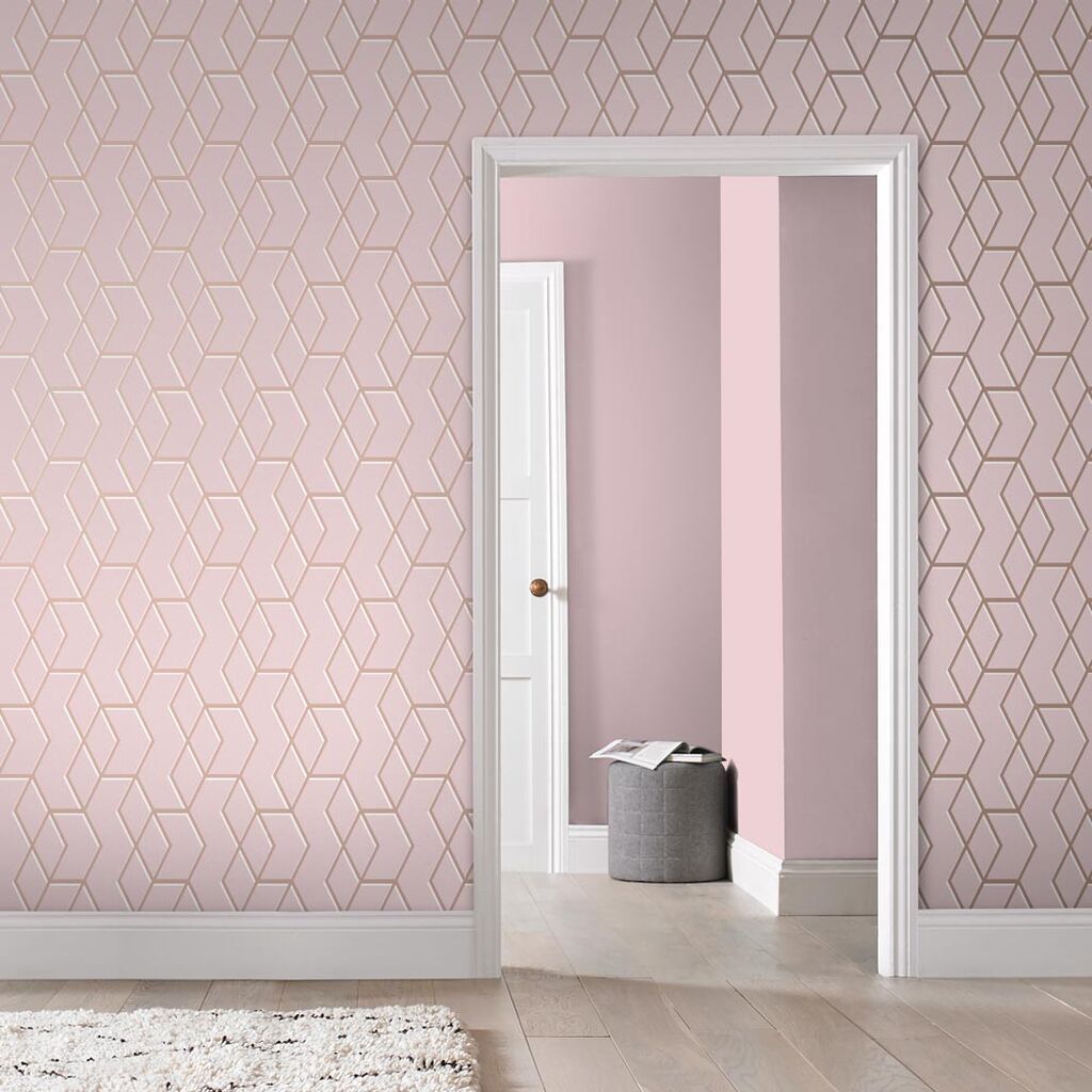 Graham Brown Archetype Pink Wallpaper Classy