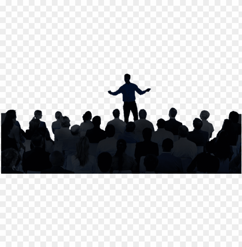 Coaching Audience Sitting Silhouette Png Image With Transparent