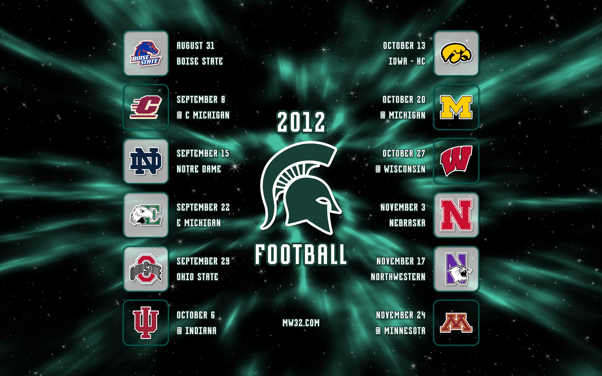 Michigan State Spartans College Football Wallpaper Background