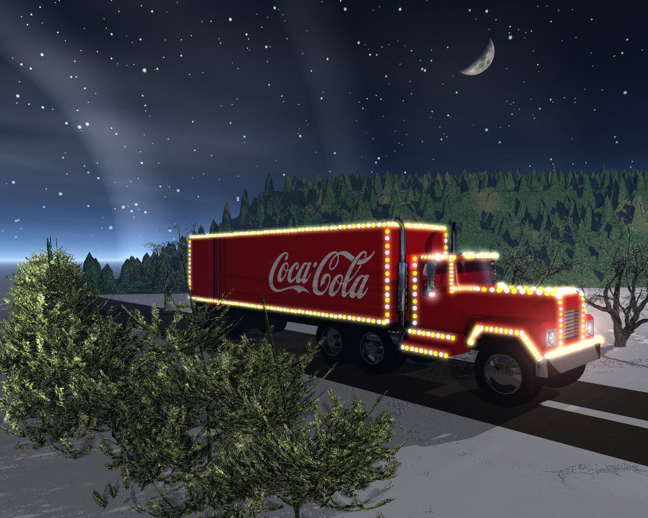 Рождественский грузовик Кока кола