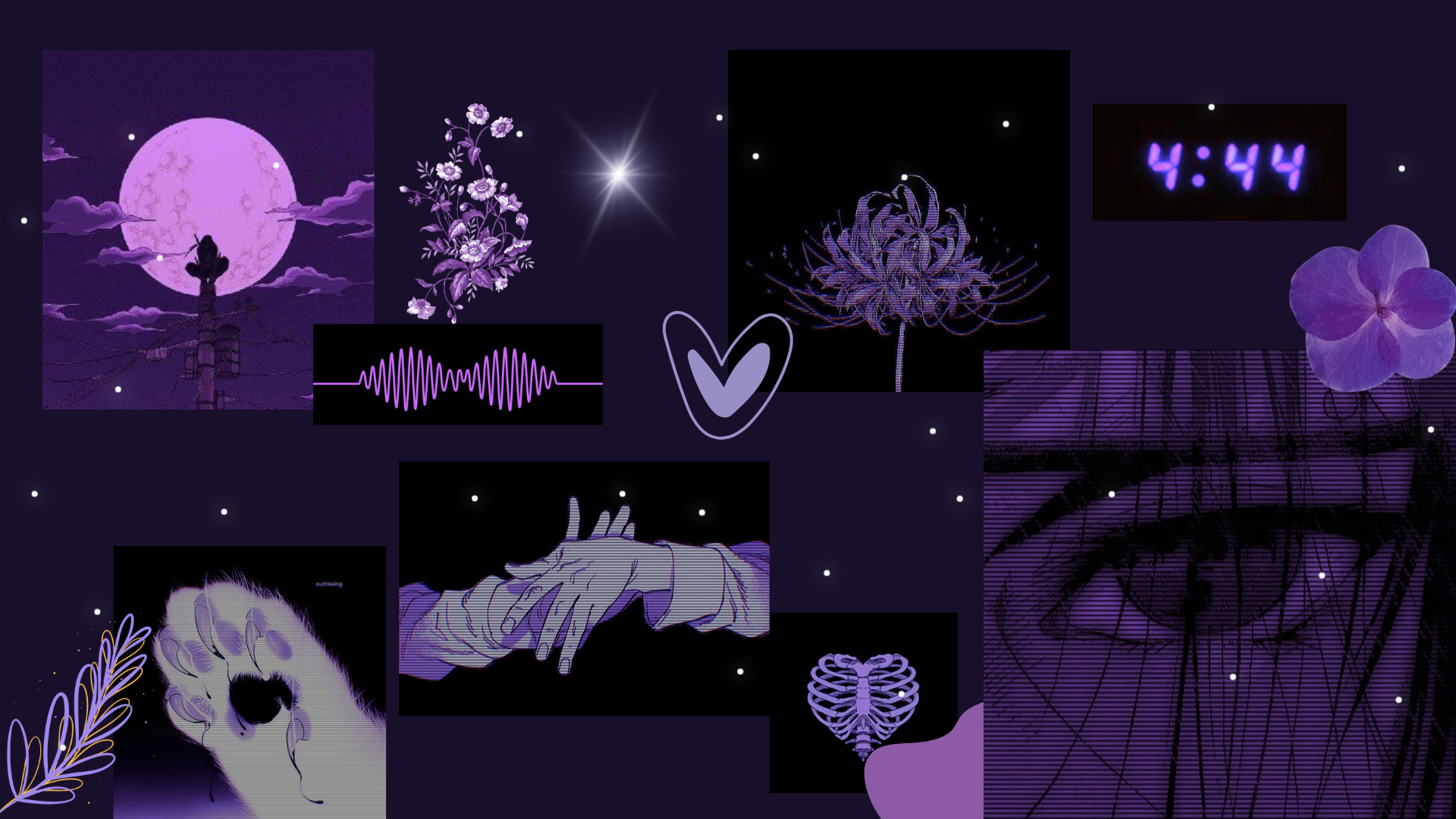 Purple Aesthetic Laptop Wallpaper Anime Over iPhone Classy Cute