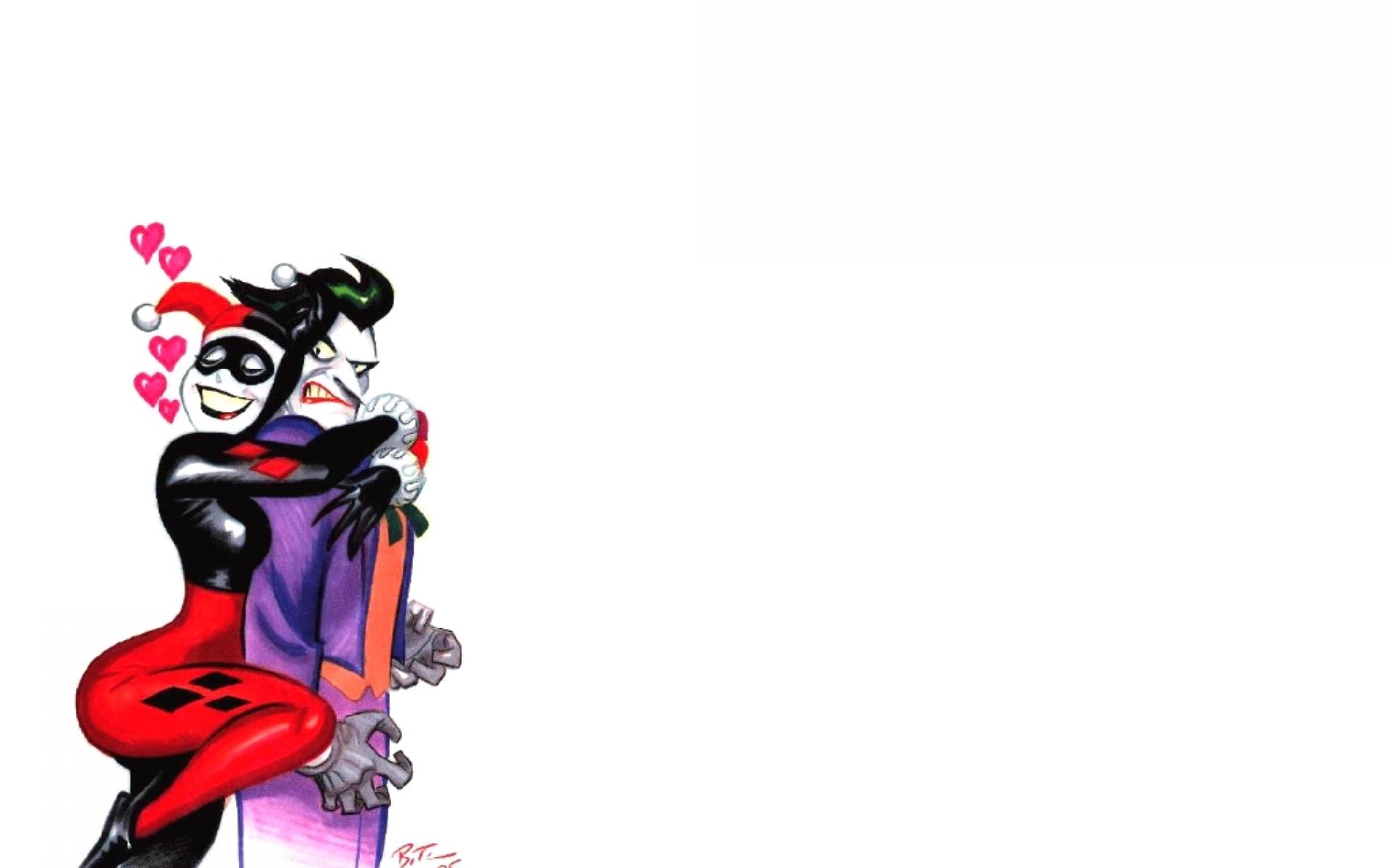 Harley Quinn The Joker Simple Background Wallpaper Hq