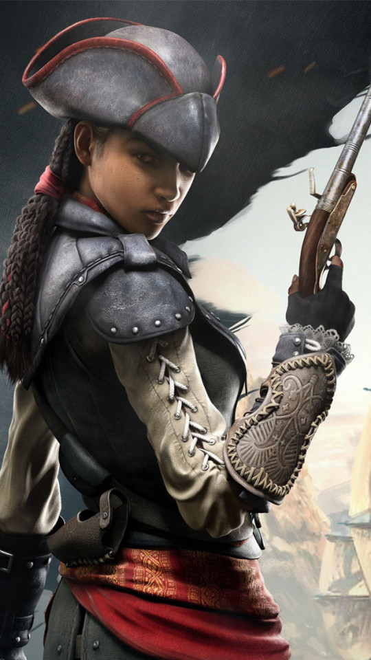 Assassins Creed 4 Aveline Wallpaper   iPhone Wallpapers 540x960