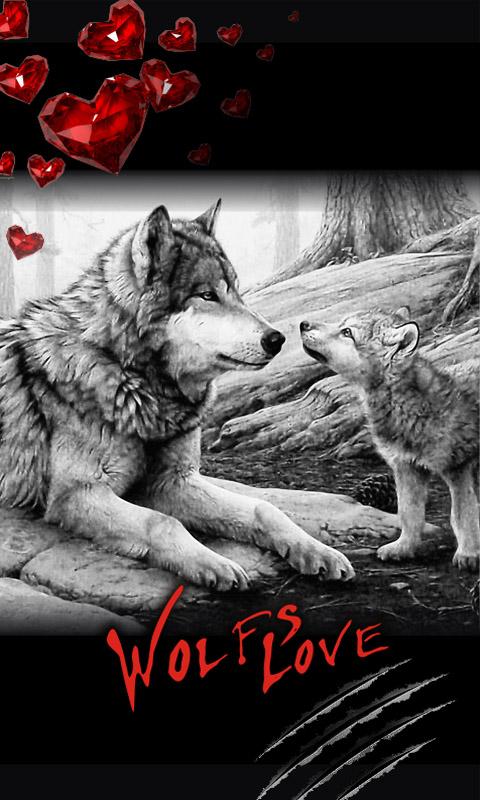 Love Wolf Best Live Wallpaper Screenshot