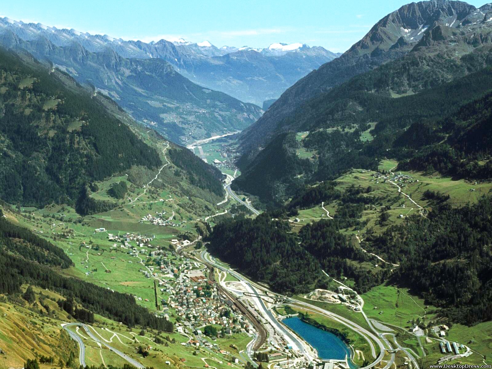 Desktop Wallpaper Nature Landscape Background Swiss Alps