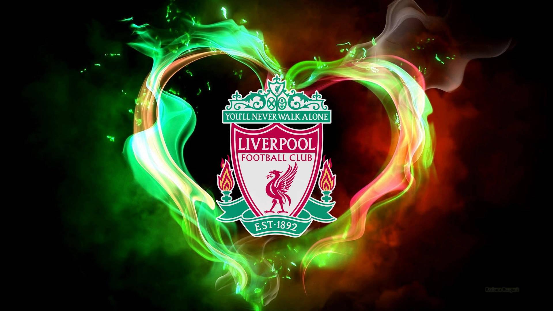 Download Liverpool 4k Logo Fiery Design Wallpaper