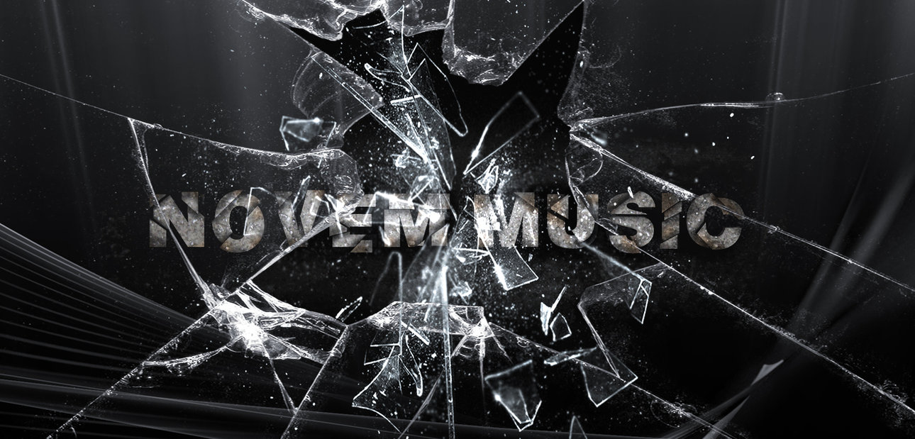 Novem Music Glass Break Wallpaper by Kokenovem