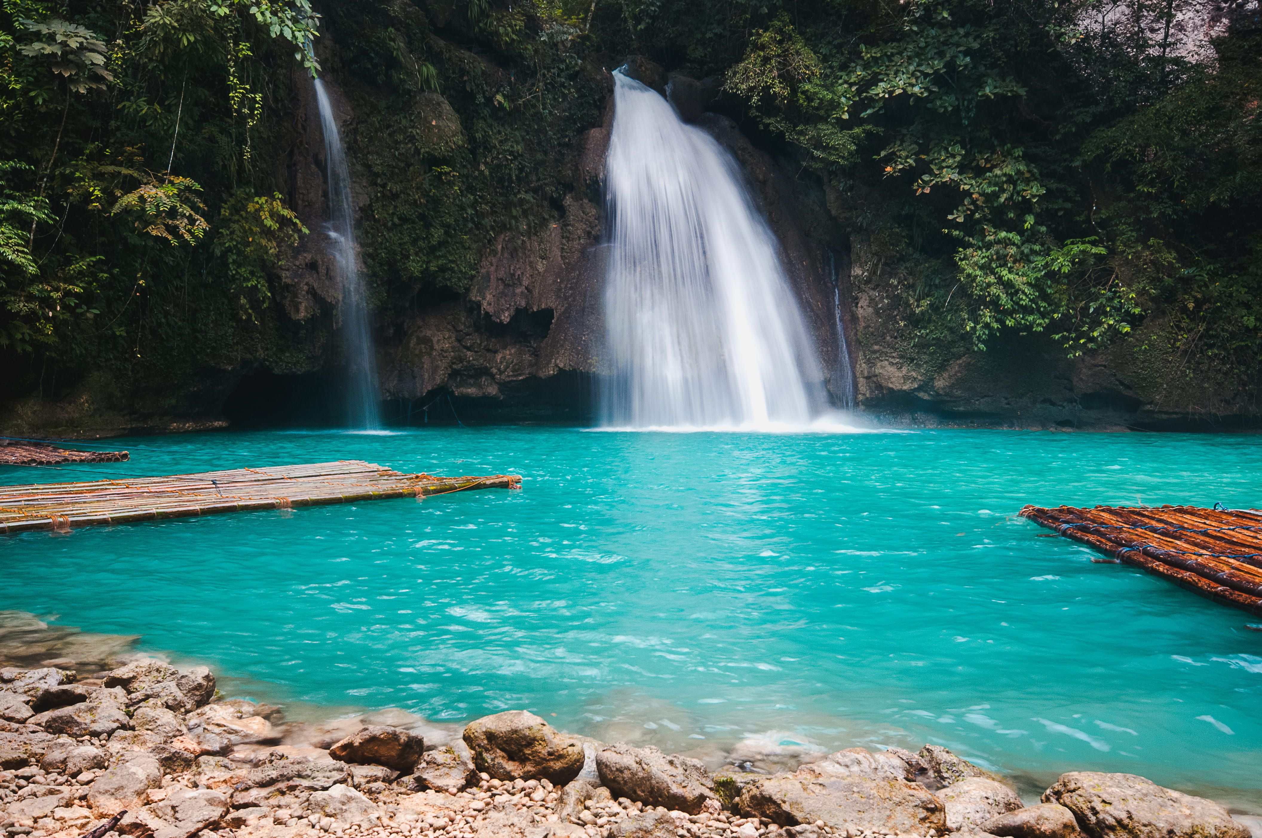 Philippines Kawasan Falls Badian Asia Tropical Cebu