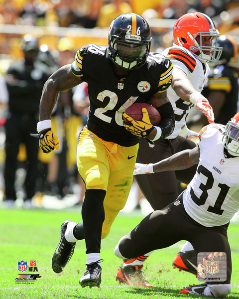 Le Veon Bell Action Pittsburgh Steelers Photo Manufacturer