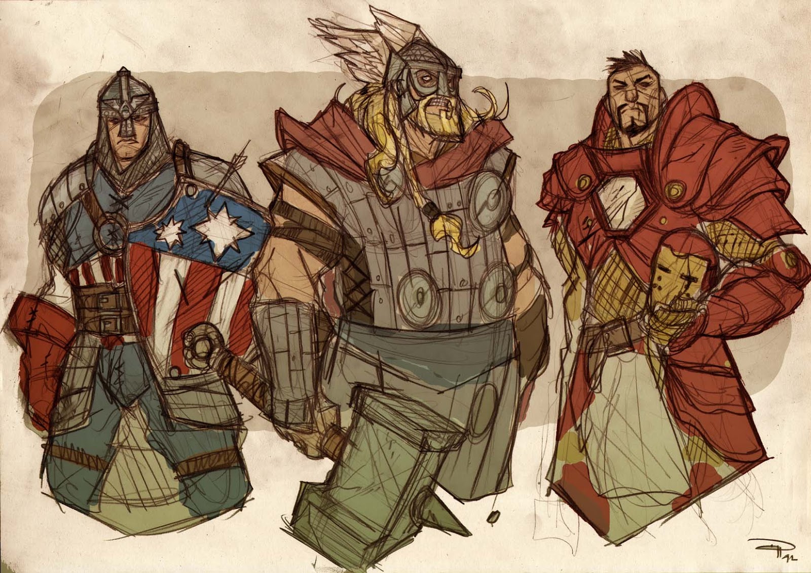 The Avengers Envisioned as Medieval Superheroes Entertainment Buddha