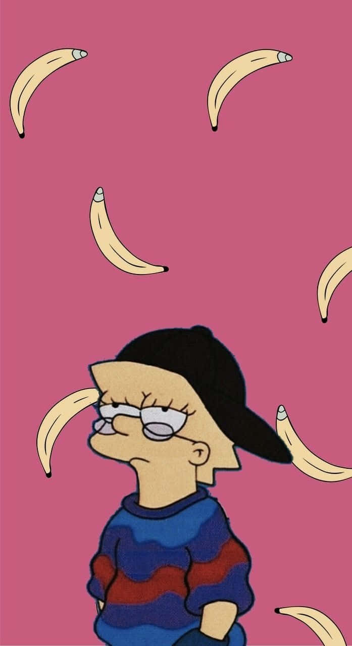 Vibrant Cartoon Aesthetic For iPhone Wallpaper