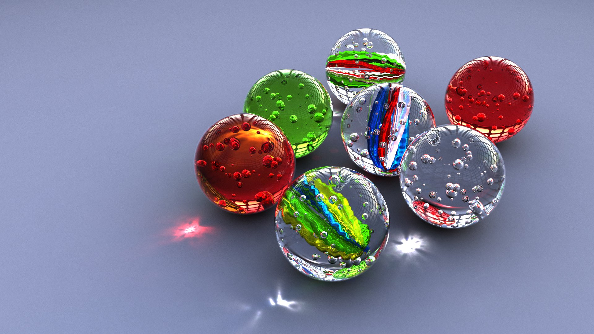 Glass Circle Bokeh Toy Ball Marble Sphere