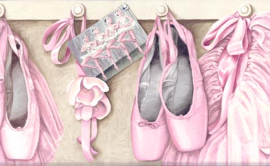 pink ballet wallpaper