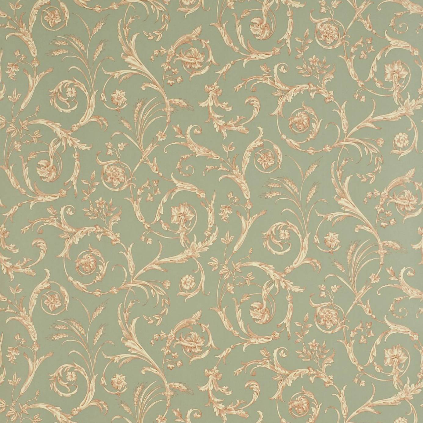 Wallpapers Sanderson Toile Wallpapers Scroll Co ordinate Wallpaper