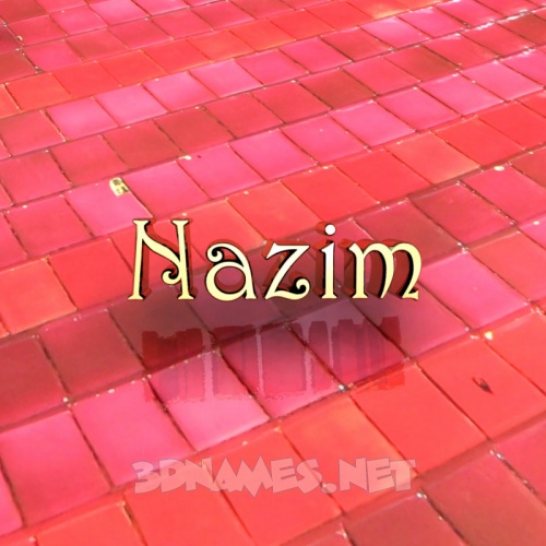 3D Name style Red Tiles