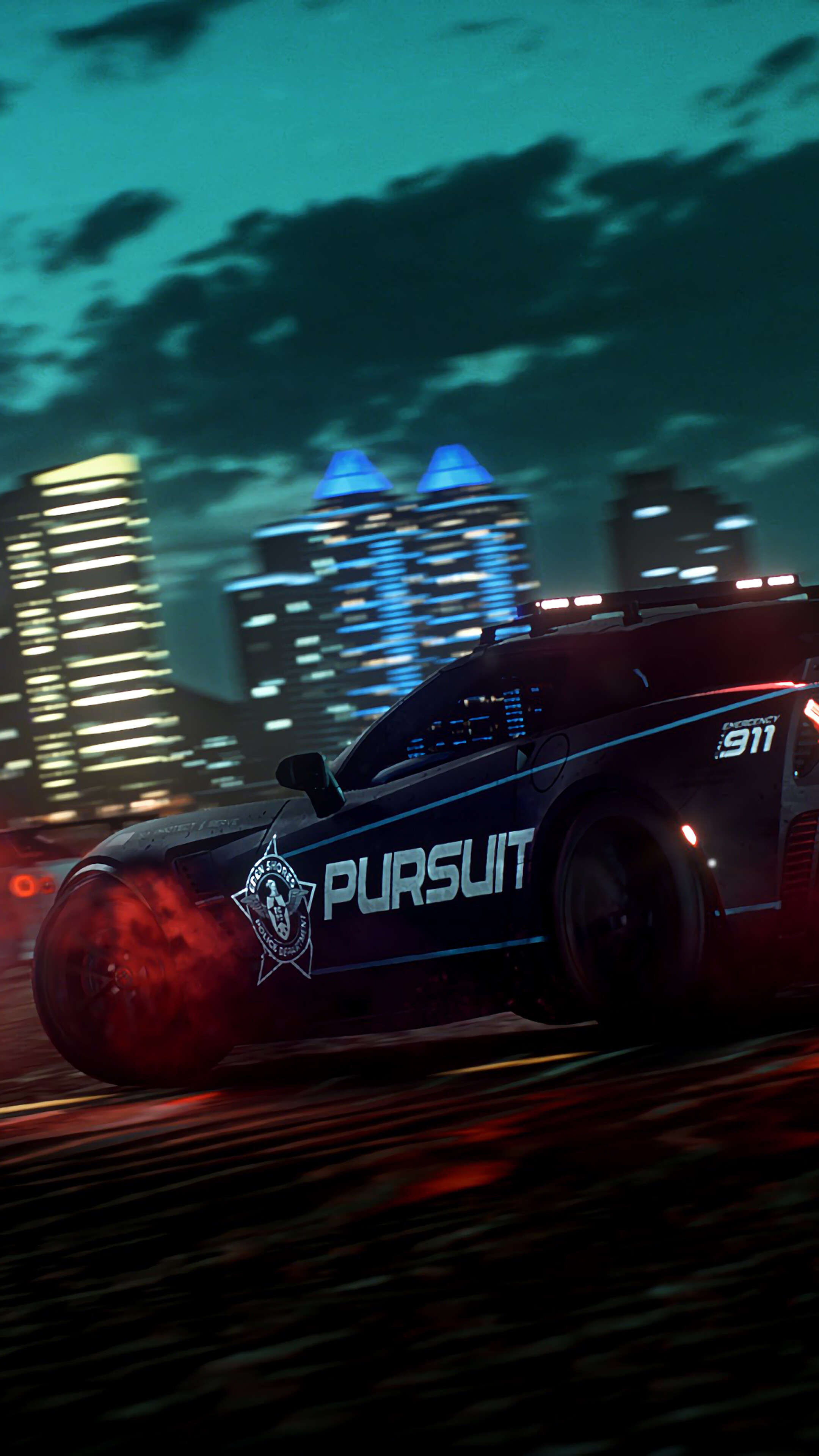 Need For Speed Heat Cars Night Police Pursuit 4k