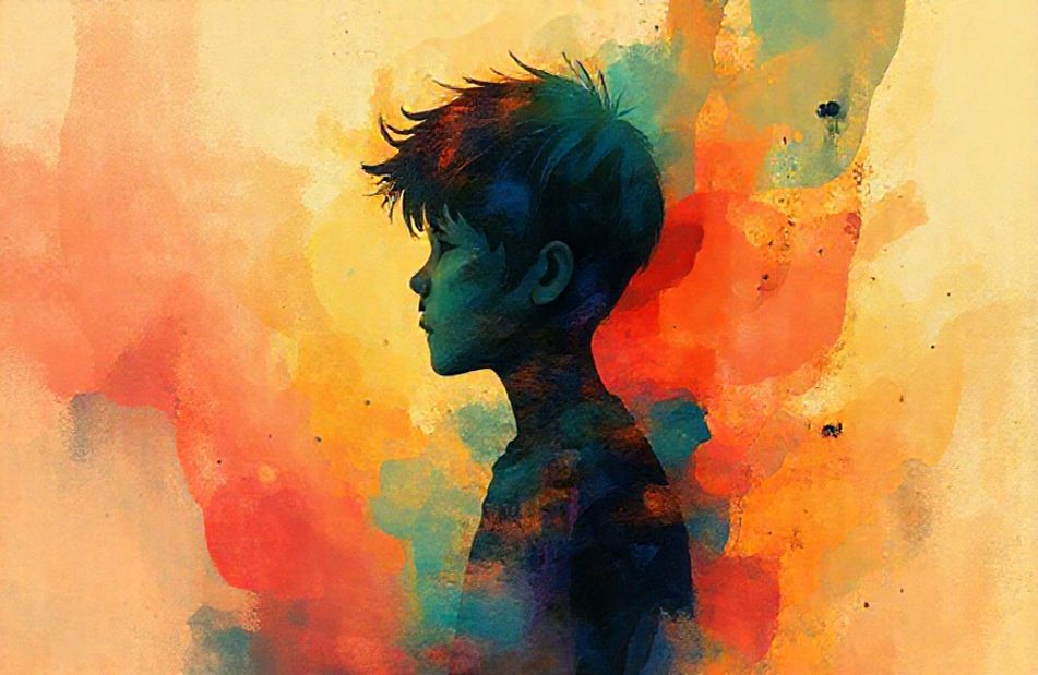 Abostrak Alone Boy Wallpaper