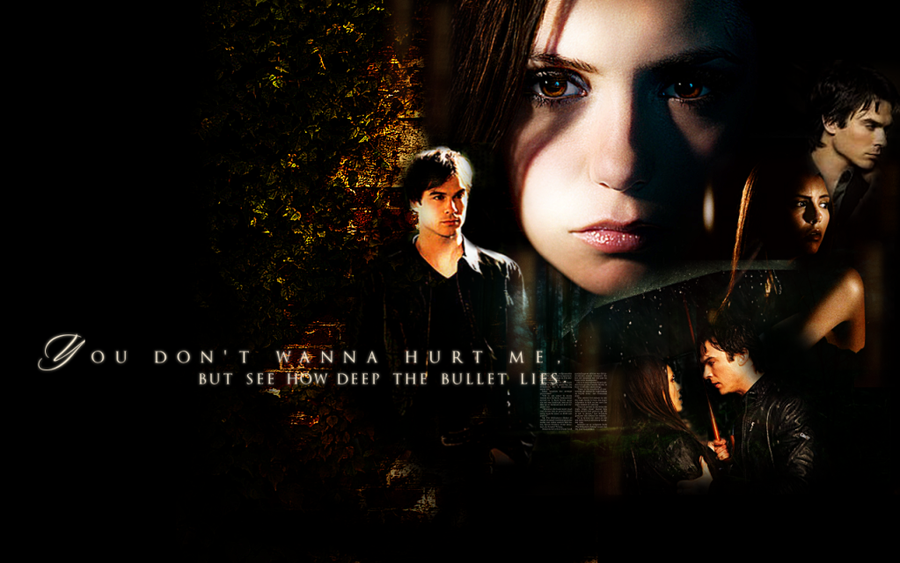 Elena And Damon Wallpaper By Avatar Fangirl