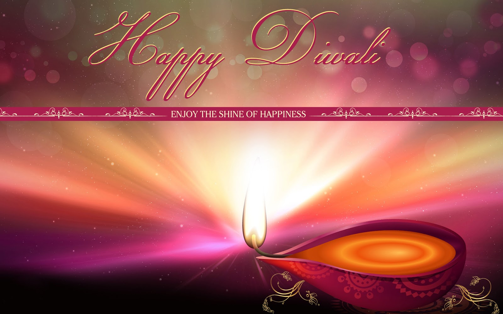 Happy Diwali Wishes Diya HD Wallpaper
