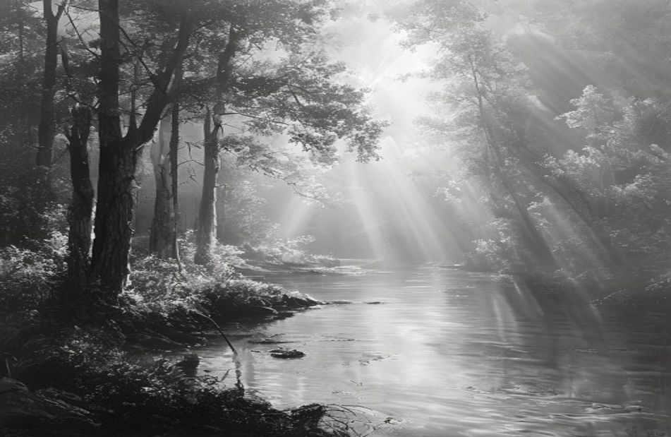 Black And White Nature Wallpaper